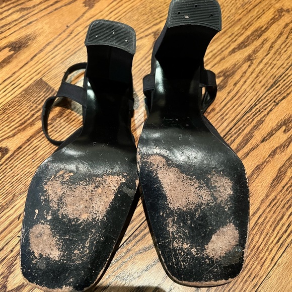 Town Shoes Block Black Heels - Picture 4 of 5